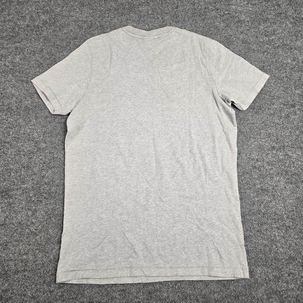 Abercrombie & Fitch T-Shirt Men M Muscle Gray V-Neck Moose Logo Vintage Y2K Tee - Picture 6 of 7